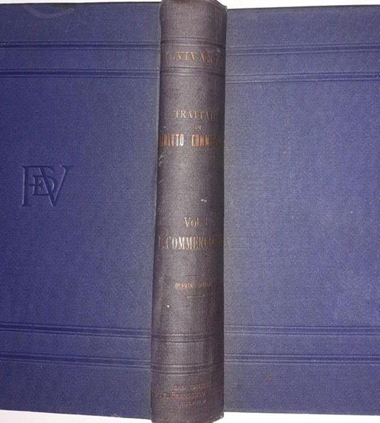 Trattato di diritto commerciale Volume I. I commercianti - Cesare Vivante - copertina