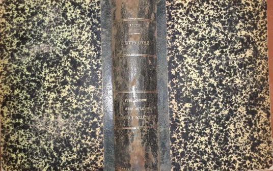 Corso teorico pratico di diritto civile Volume I - Francesco Ricci - copertina