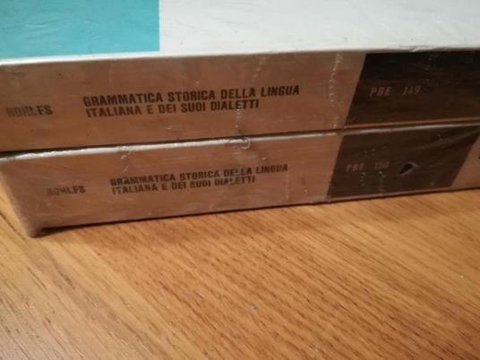Grammatica storia della lingua italiana e dei suoi dialetti - Gerhard Rohlfs - copertina
