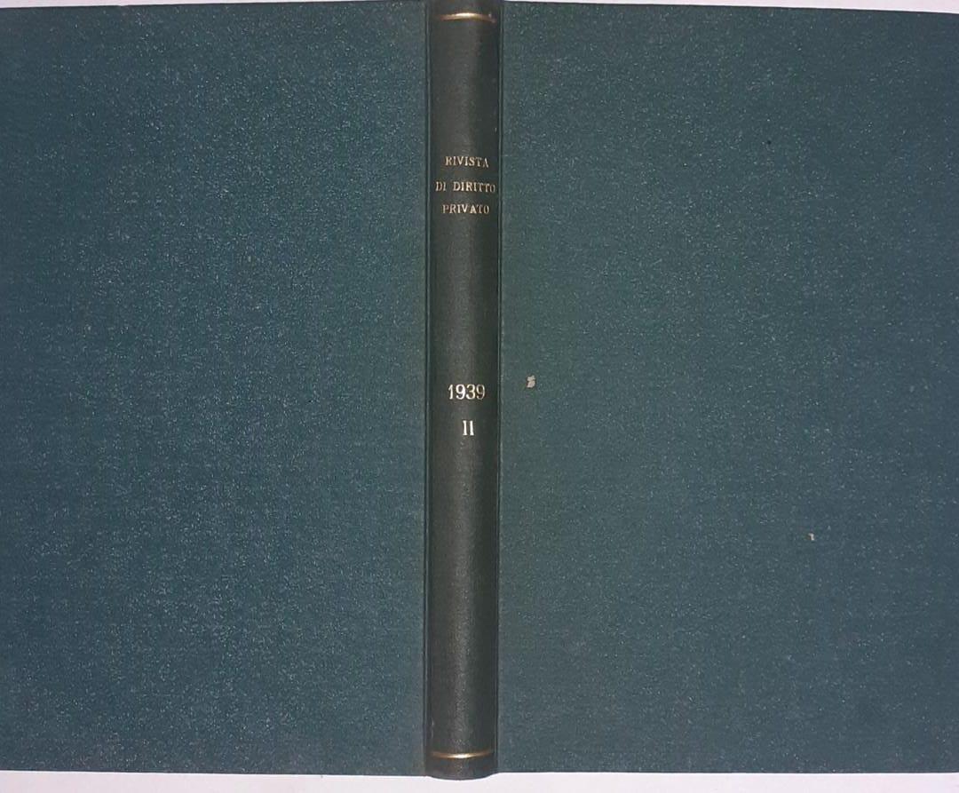 Rivista di diritto privato Vol IX Parte seconda