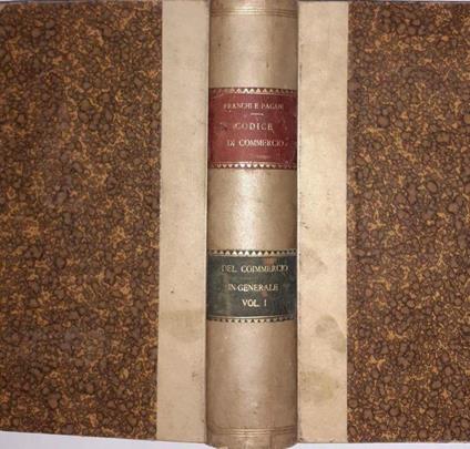 Commentario al codice di commercio Vol. I - A. Franchi - copertina