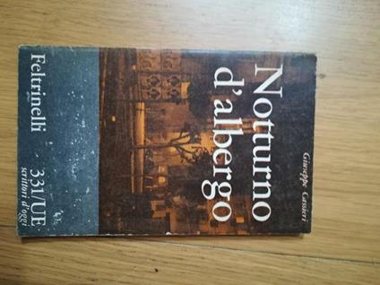 Notturno d'albergo - Giuseppe Cassieri - copertina