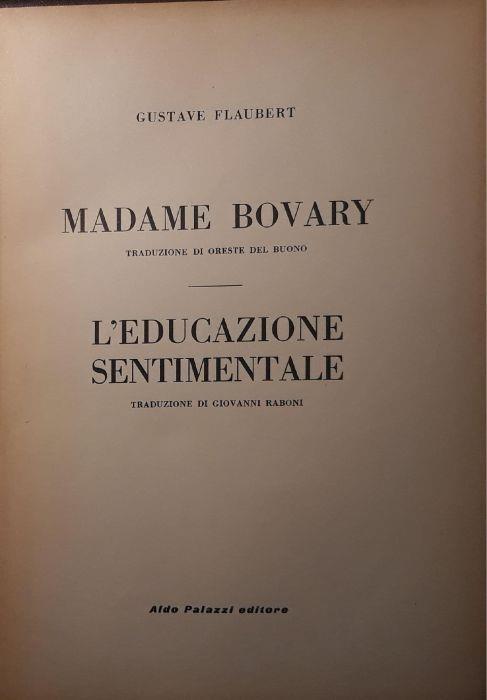 Madame Bovary - L'educazione sentimentale - Gustave Flaubert - copertina