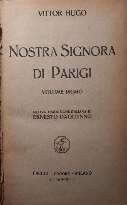 Nostra Signora di Parigi - Victor Hugo - copertina