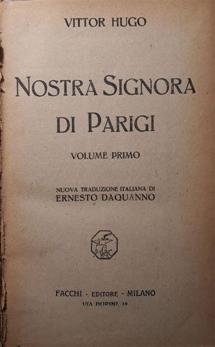 Nostra Signora di Parigi - Victor Hugo - copertina