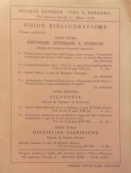 Guide Bibliografiche III Discipline Giuridiche, 1: Diritto Romano - Biondo Biondi - 2