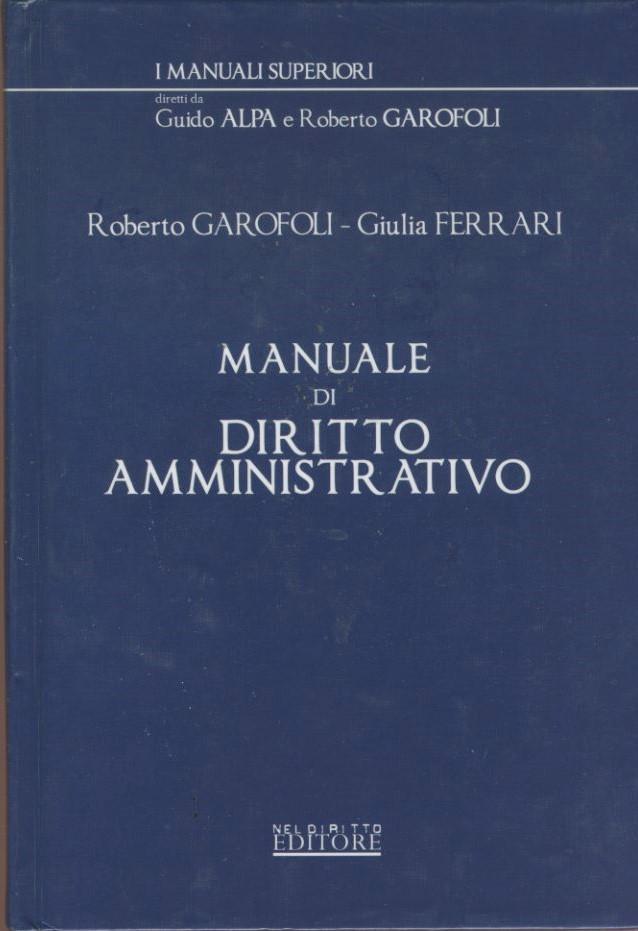 Manuale di diritto amministrativo
