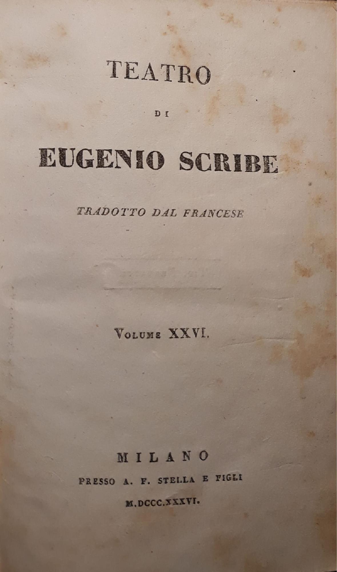 Teatro di Eugenio Scribe (volume XXI)