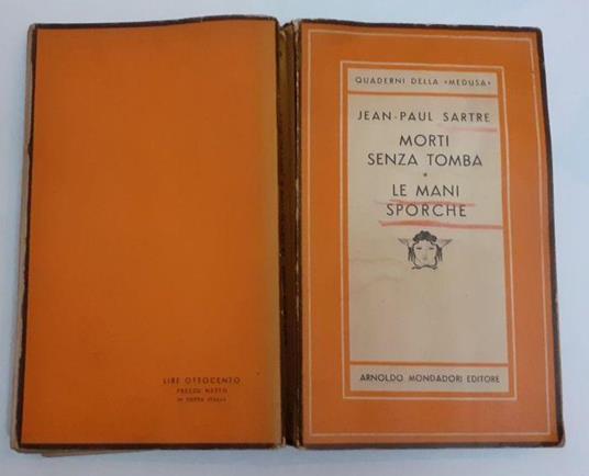 Morti senza tomba-Le mani sporche - Jean-Paul Sartre - copertina