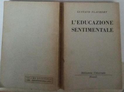 L' educazione sentimentale - Gustave Flaubert - copertina