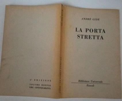 La porta stretta - André Gide - copertina