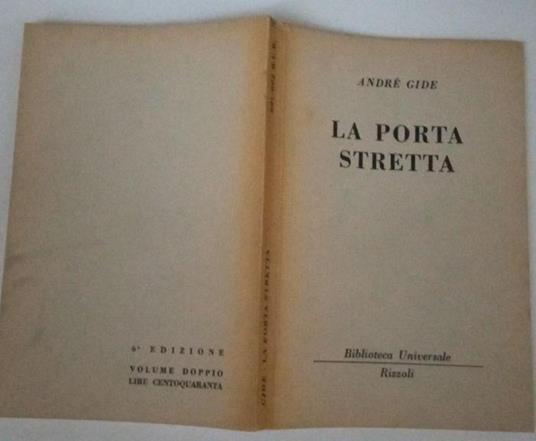 La porta stretta - André Gide - copertina