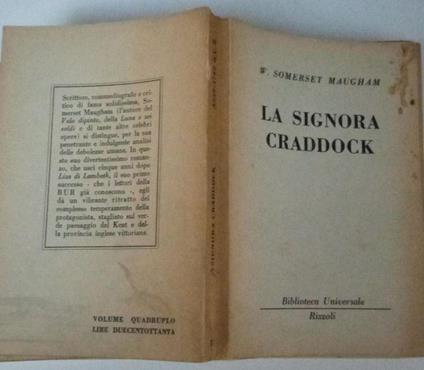 La signora Craddock - W. Somerset Maugham - copertina