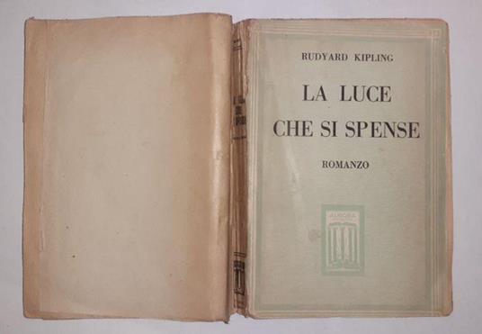 La luce che si spense - Rudyard Kipling - copertina