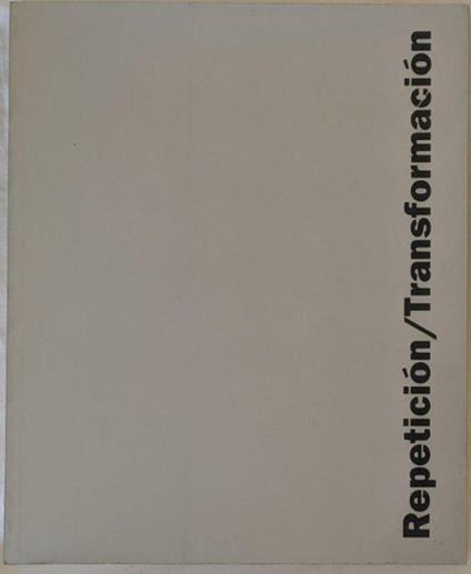 Repetición/Transformación - copertina
