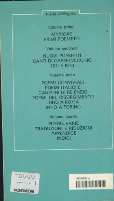 Poesie. Volume secondo