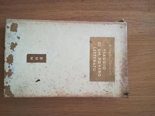 Viaggio di un povero letterato - Alfredo Panzini - copertina