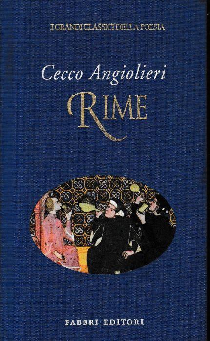 Rime - Cecco Angiolieri - copertina