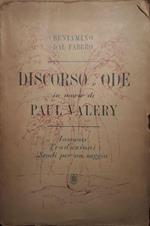 Discorso e ode in morte di Paul Valery