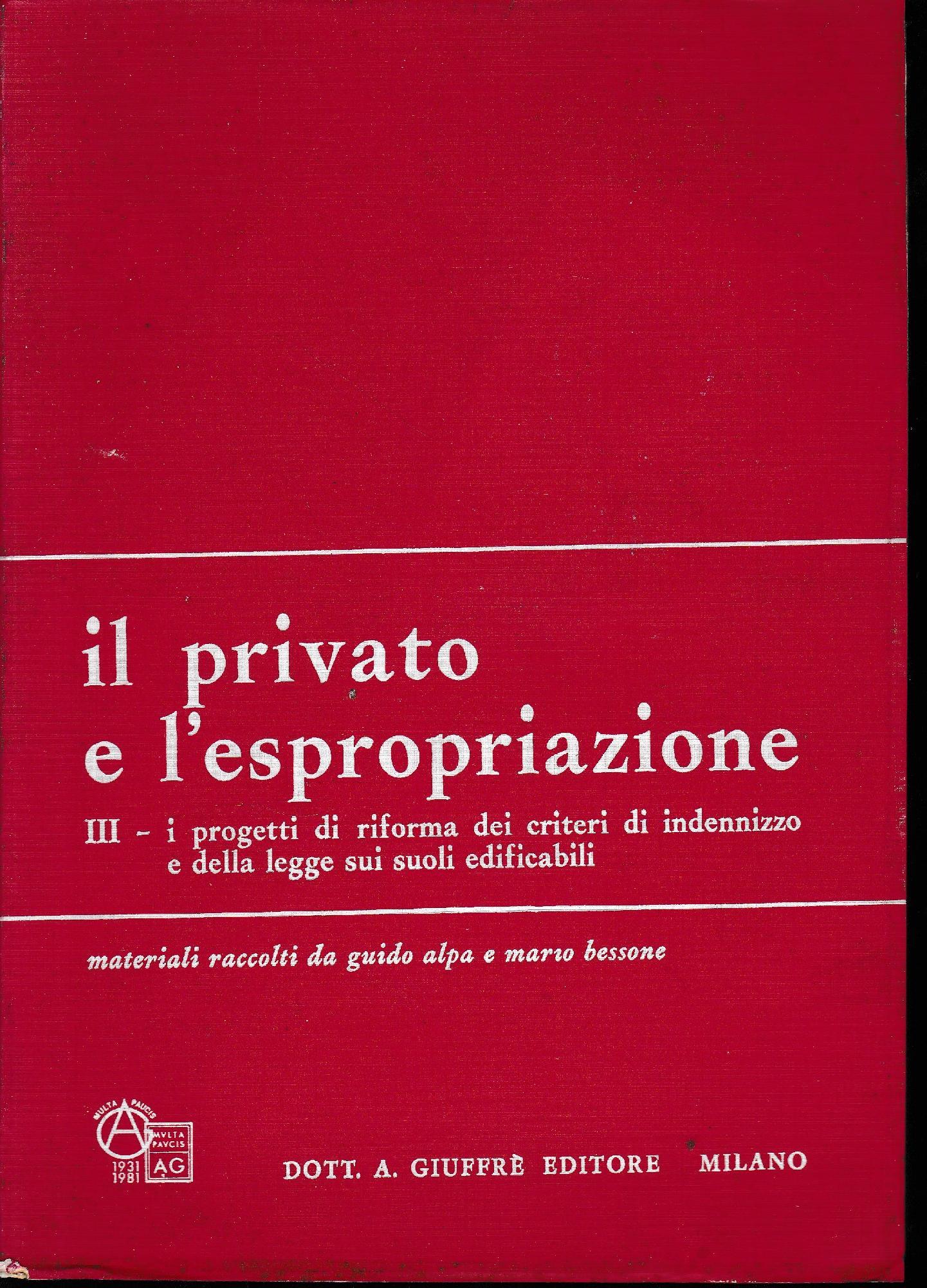 Il privato e l'esprepriazione, III