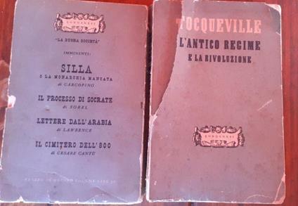 L' Antico regime e la rivoluzione - Alexis de Tocqueville - copertina