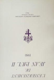 L' enseignement de Jean Paul II