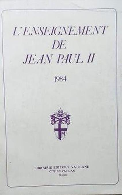 L' enseignement de Jean Paul - 1984 - Paul Jean - copertina
