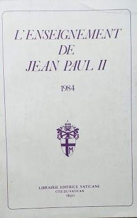 L' enseignement de Jean Paul - 1984 - Paul Jean - copertina