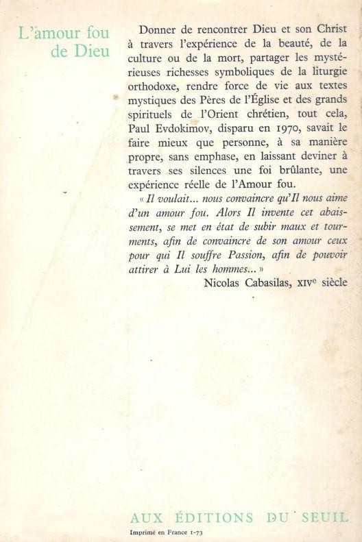 L' amour fou de Dieu