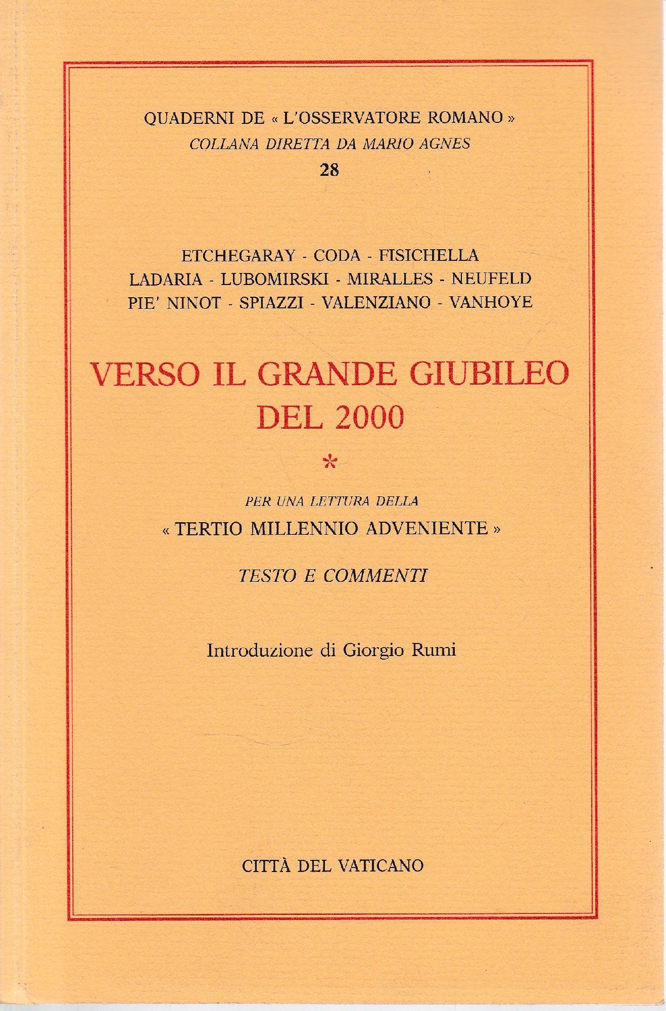 Verso il grande giubileo del 2000