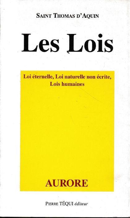 Les Lois - Tommaso d'Aquino (san) - copertina
