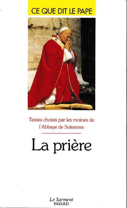 La prière - copertina