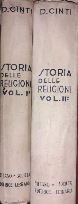 Storia delle religioni Volume I II - copertina