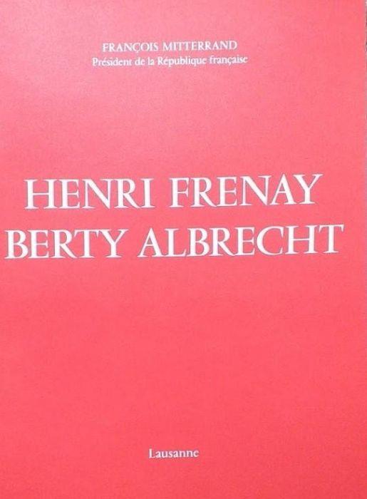 Henri Frenay - Berty Albrecht - copertina