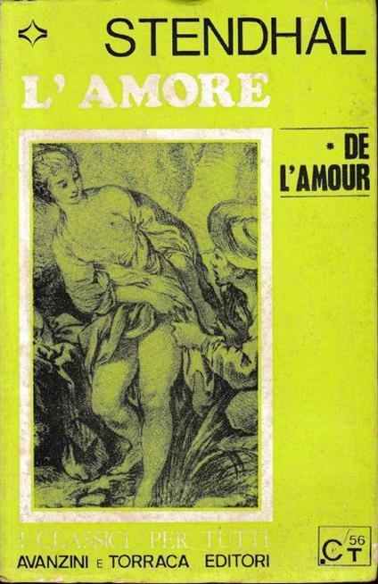 De l'amour. L'amore - Stendhal - copertina