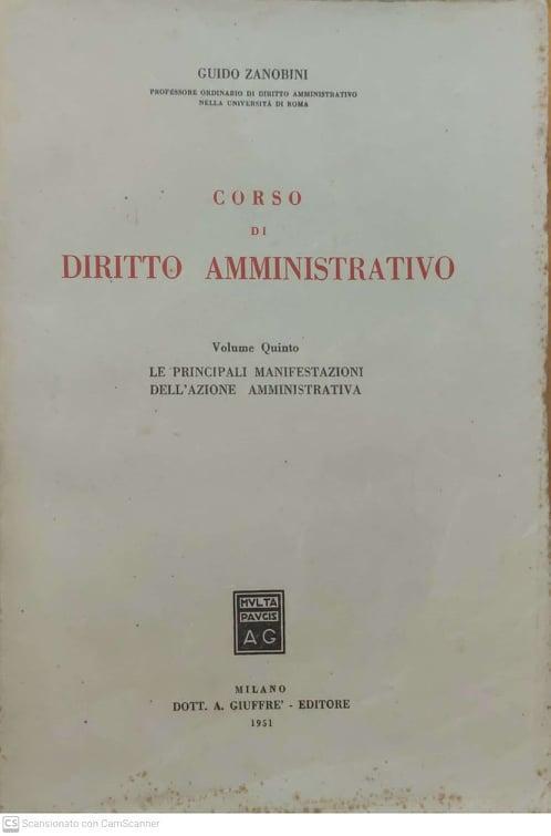 Corso di diritto amministrativo