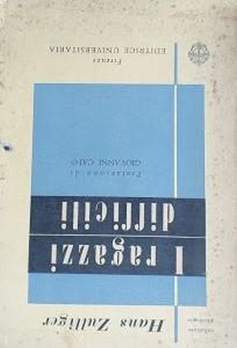 I ragazzi difficili - Hans Zulliger - copertina