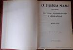 La giustizia penale rivista mensile di dottrina, giurisprudenza e legislazione. Volume LXXX