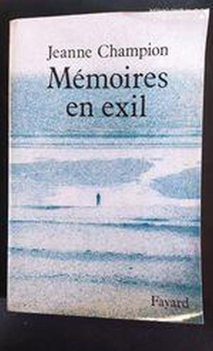 Memoires en exil - copertina