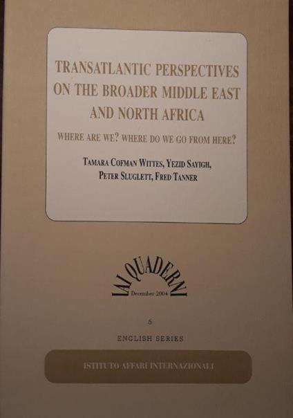 Transatlantic perspectives on the boarder middle east and nroth africa - copertina