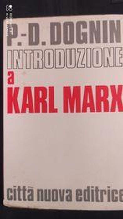 Introduzione a Karl Marx - copertina