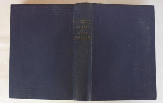 Bellezza e verita' delle cose - Antonino Anile - copertina