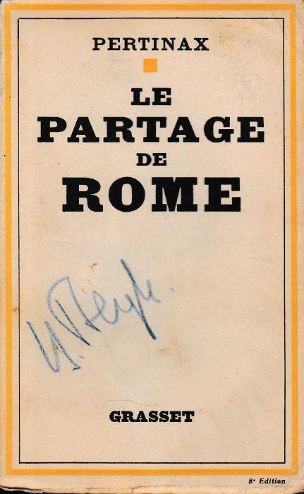 Le partage de Rome - copertina