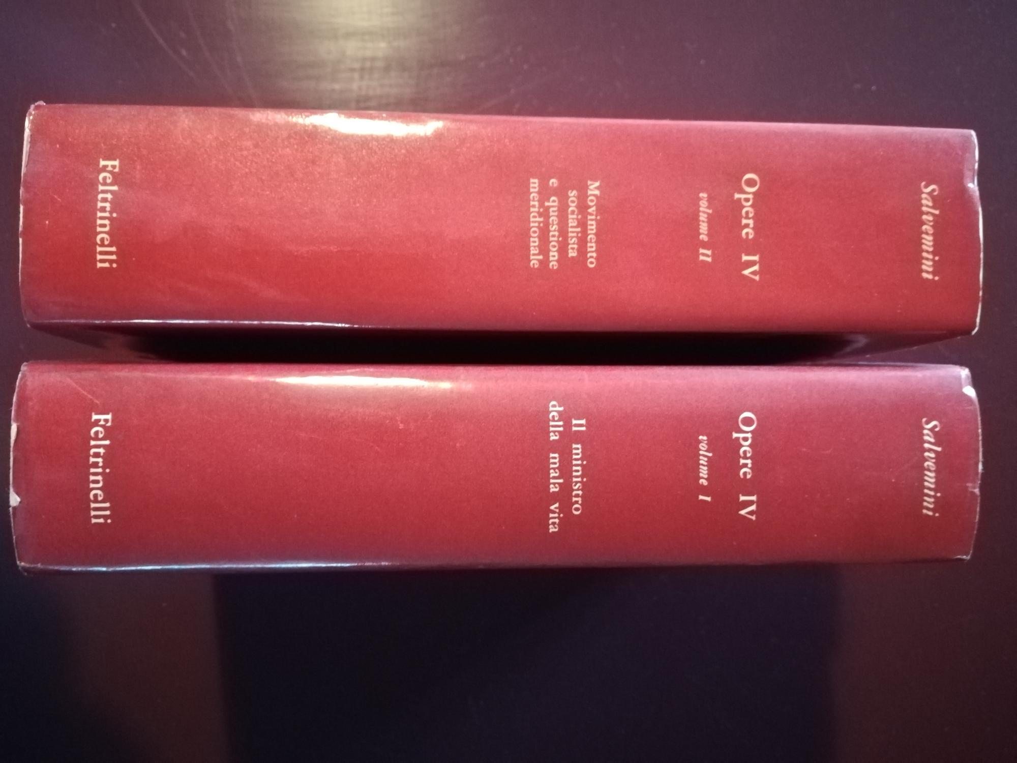 Il ministro della mala vita Opere IV volume I e II