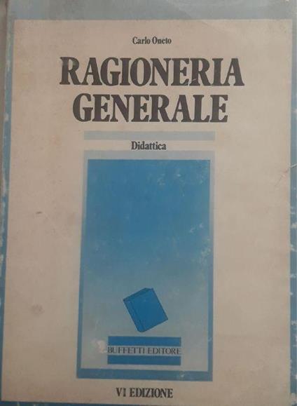 Ragioneria generale - Carlo Oneto - copertina