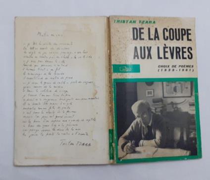 De la coupe aux levres. Choix de poemes (1939-1961) - Tristan Tzara - copertina