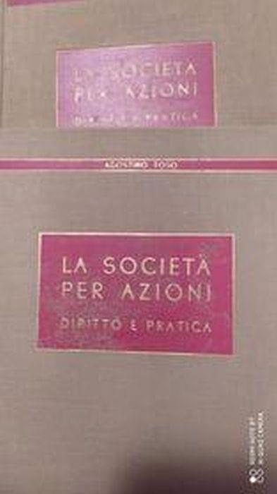 La società per azioni - Agostino Toso - copertina