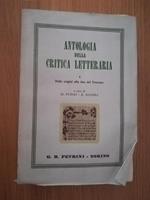 Antologia della critica letteraria. I - Dalle origini alla fine del Trecento