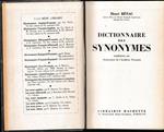 Dictionnaire des Synonymes