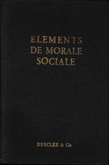 Elements de morale sociale - Paul Stevens - copertina